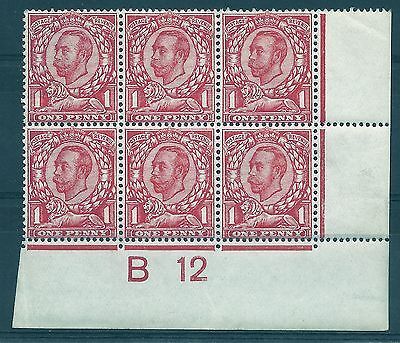 spec N11-1 1d Scarlet Downey Head die 2 Control B 12 (w) perf type 2 MNH