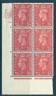 1d Red Cylinder Control L 42 78 Dot UNMOUNTED MINT