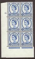 1958 - 1965 4d Multi Crowns on White cylinder 18 Dot perf type A (E I) MNH