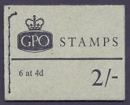 Sg NP30  2/- QE II GPO booklet complete  with superb perfs MNH