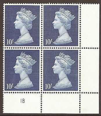 1969 10 - machin hi-value cylinder no 1 B UNMOUNTED MINT MMH