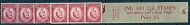 2½d Edward Crown watermark sideways Delivery Coil leader M 6 MNH