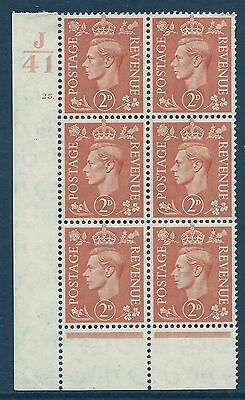 2d Orange Cylinder J 41 25 Dot perf 6(I P) UNMOUNTED MINT MNH