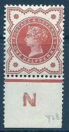 ½d Vermilion Jubilee control N perf single double perfs to margin MOUNTED MINT