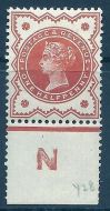 ½d Vermilion Jubilee control N perf single double perfs to margin MOUNTED MINT