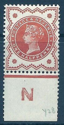 ½d Vermilion Jubilee control N perf single double perfs to margin MOUNTED MINT