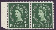 SB64 Wilding booklet pane Edward perf type E(½v) UNMOUNTED MNT MNH