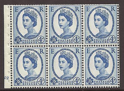 SB111 Wilding booklet pane Violet phos 9.5 cylinder N2 No Dot UNMOUNTED MNT MNH
