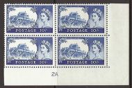 Sg761 No WMark Bradbury Wilkinson Castles 10 - Cyl Block 2A UNMOUNTED MINT MNH