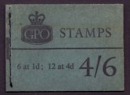sg L61 4 6 Wildings Multi Crown GPO booklet with all panes  good perfs MNH
