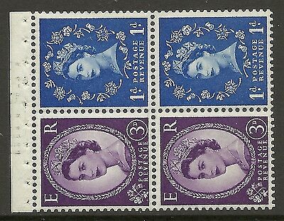 SB36 Wilding booklet pane Crown Left perf type I UNMOUNTED MNT/MNH