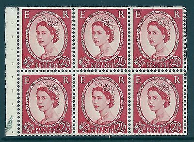 SB81a(ae) 2½d Wilding Edward variety - Dotted R  R.1 3 MOUNTED MINT