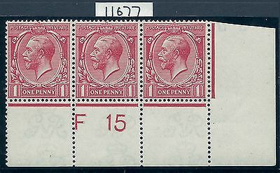 N16(-) Unlisted 1d Rose-Red Control F 15 perf with Hendon cert UNMOUNTED MINT