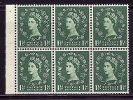 SB62e 1½d Wilding Edward crown - variety Major Retouch R.2 2 UNMOUNTED MINT MNH