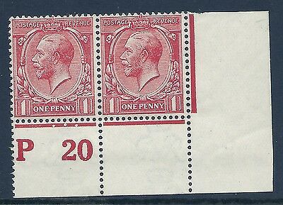 N16(8) 1d Pale Red Royal Cypher Control P 20 perf UNMOUNTED MINT MNH