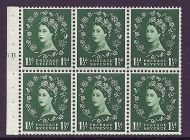 SB65 Wilding booklet pane MC on cream perf type I cyl G11 T UNMOUNTED MNT MNH