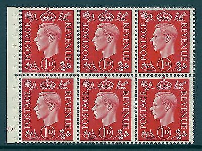 QB10 perf type B4B(E) cylinder F3 No Dot -1d Red Booklet pane UNMOUNTED MINT MNH