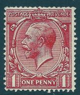 N16(6) 1d Deep Brick Red Royal Cypher with unlisted variety (N16l) MOUNTED MINT