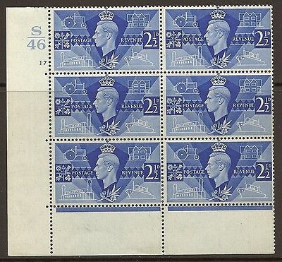 Sg 491 1946 Victory Cylinder S46 17 No Dot perf type 6(E P) UNMOUNTED MINT MNH