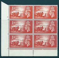 Sg C1 1948 Channel Islands Cylinder 2 No Dot perf type 6B(E P) UNMOUNTED MINT