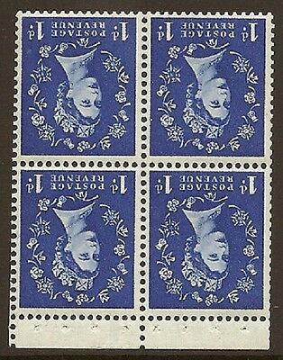 SB27a 1d Wilding Edward Crown booklet pane perf type P UNMOUNTED MNT MNH