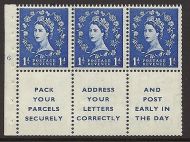 SB29 Wilding booklet Se-tenant pane cylinder F6T No Dot UNMOUNTED MNT MNH