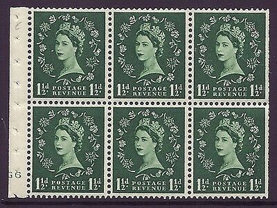 SB62 Wilding booklet pane cylinder G6 No Dot UNMOUNTED MNT MNH