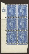 2½d Pale Blue Cylinder Control K42 92 Dot perf 5(E I) UNMOUNTED MINT MNH