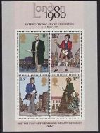 MS1099 1979 Rowland Hill miniature sheet with info card UNMOUNTED MINT MNH