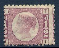 sg48 ½d Rose Red Plate 11 Lettered T-I Lightly MOUNTED MINT