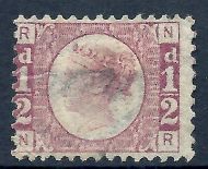 sg48 ½d Rose Red Plate 11 Lettered N-R MOUNTED MINT - no gum