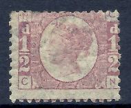 sg48 ½d Rose Red Plate 12 Lettered C-N MOUNTED MINT