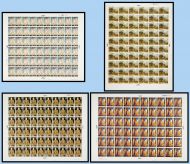 1968 Paintings Complete set of Sheets Dot with flaws UNMOUNTED MINT MNH.