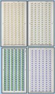 1968 Anniversaries Complete set of Sheets - 4 values UNMOUNTED MINT MNH.