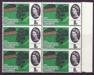1964 sg653pa Geographical 8d (Phos) 2 varieties - Narrow Band Right - MNH
