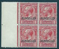 Sg 357w 1d Royal Cypher Overprinted CANCELLED UNMOUNTED MINT MNH