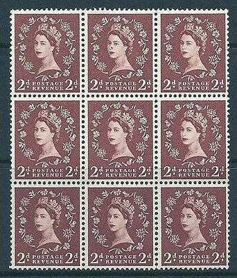 S38f 2d Wilding Edward with listed variety - tadpole flaw UNMOUNTED MINT