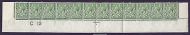 N14(6) ½d Bright Green Control C13 perf plate 88 8 MOUNTED MINT