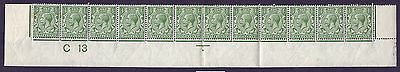 N14(6) ½d Bright Green Control C13 perf plate 88 8 MOUNTED MINT