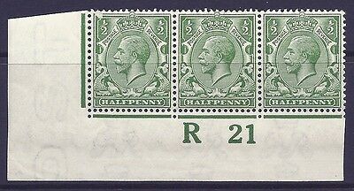N14(1) ½d Green Control R 21 imperf MOUNTED MINT