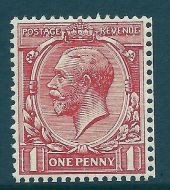 N16(-) 1d Unlisted Dull Brick Red Royal Cypher wmk inverted UNMOUNTED MINT