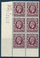 Sg N53d 1½d Photogravure cyl blk W35 116 No Dot with Variety UNMOUNTED MINT