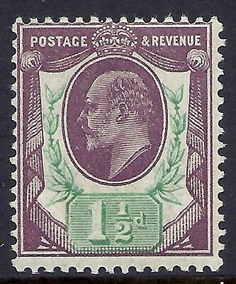 Sg 287 Spec M10(1) 1½d Red Purple  Bright Green Somerset House UNMOUNTED MINT