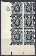 1934 4d Photogravure cyl blk X35 11 No Dot perf 5(E I) block of 6 UNMOUNTED MINT
