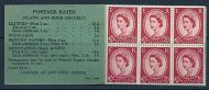 sg F1 26 Wilding GPO Booklet May 1953 QEII  GVI GODD PERFS UNMOUNTED MINT MNH