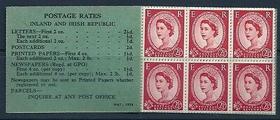 sg F1 26 Wilding GPO Booklet May 1953 QEII  GVI GODD PERFS UNMOUNTED MINT MNH