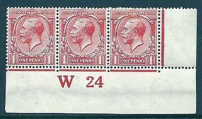 N16(-) 1d Rose Carmine Royal Cypher Hendon Cert MOUNTED MINT to 2 stamps
