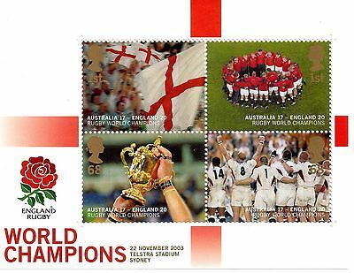 MS2416 2003 Rugby England Winners miniature sheet UNMOUNTED MINT