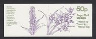 FB30 Sept 1984 Orchids (4th of 4) 50p Folded Booklet - good perfs