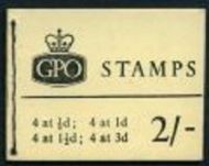 N16p 2 - June 1964 Wilding GPO Booklet complete with all panes MNH
